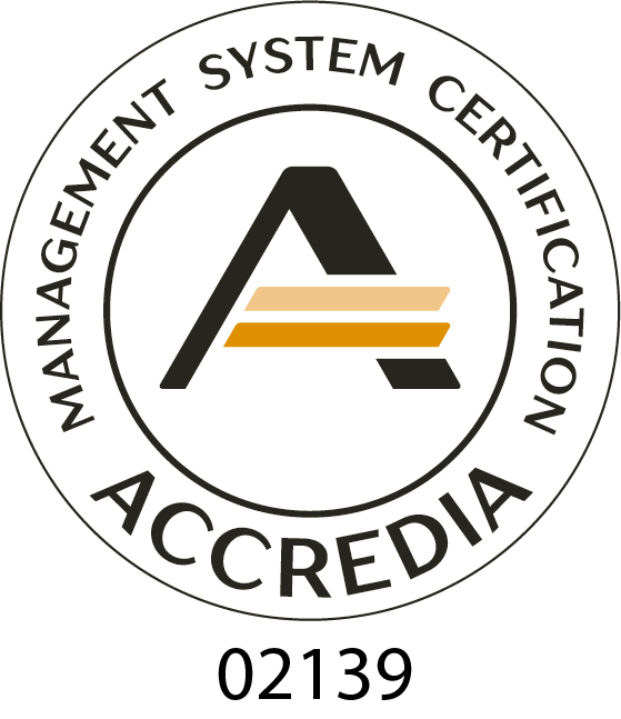 Accredia-logo and managment system